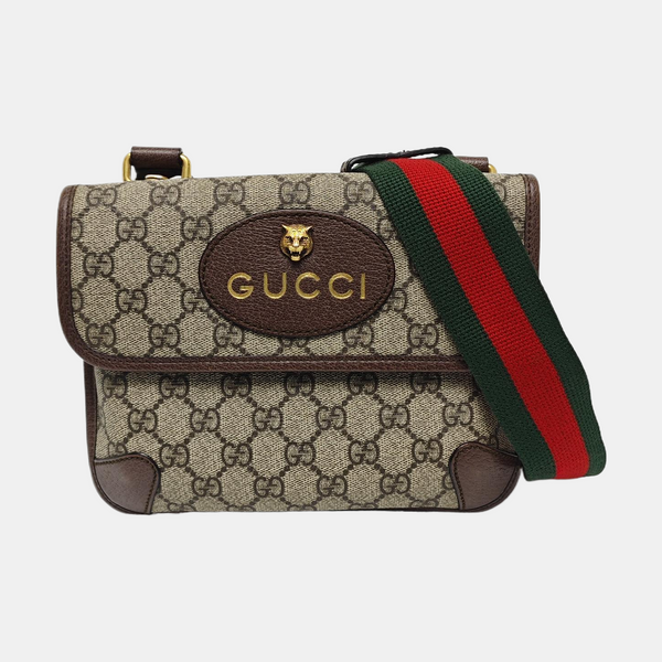 Neo Vintage Small Monogram Coated Canvas Beige