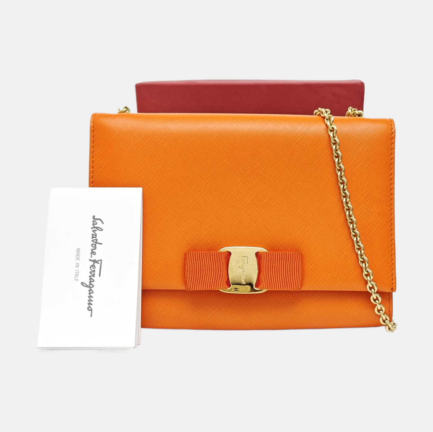 Ginny Calfskin Orange