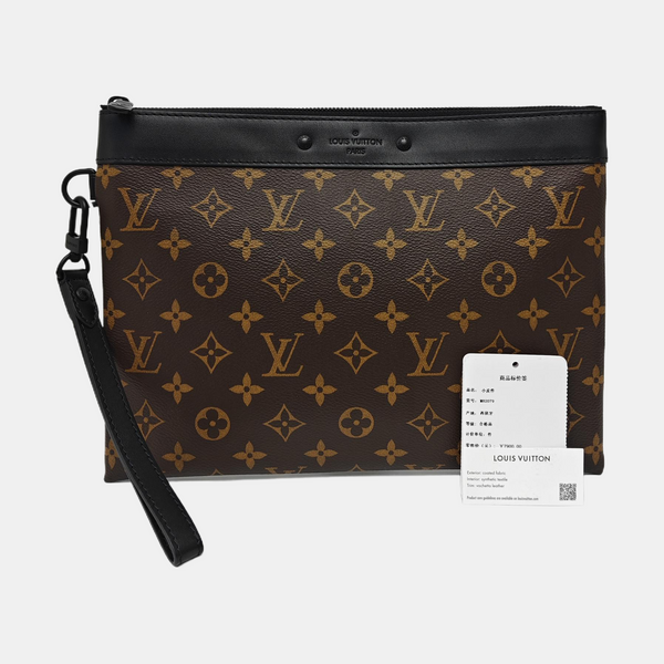 DISCOVERY Monogram Coated Canvas Brown