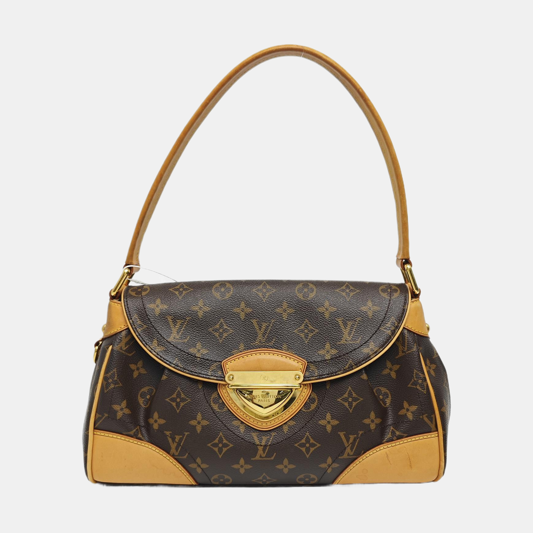 BEVERLY MM Monogram Coated Canvas Brown