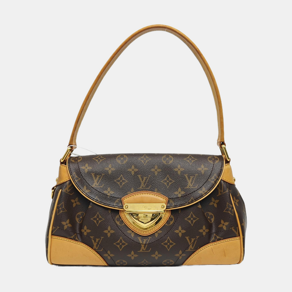 BEVERLY MM Monogram Coated Canvas Brown