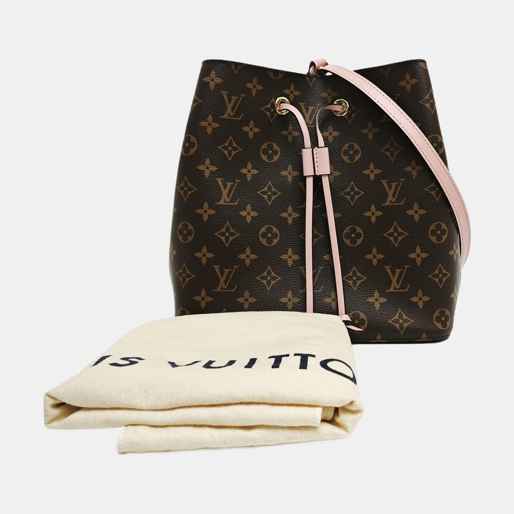 NÉONOÉ MM Monogram Coated Canvas Brown