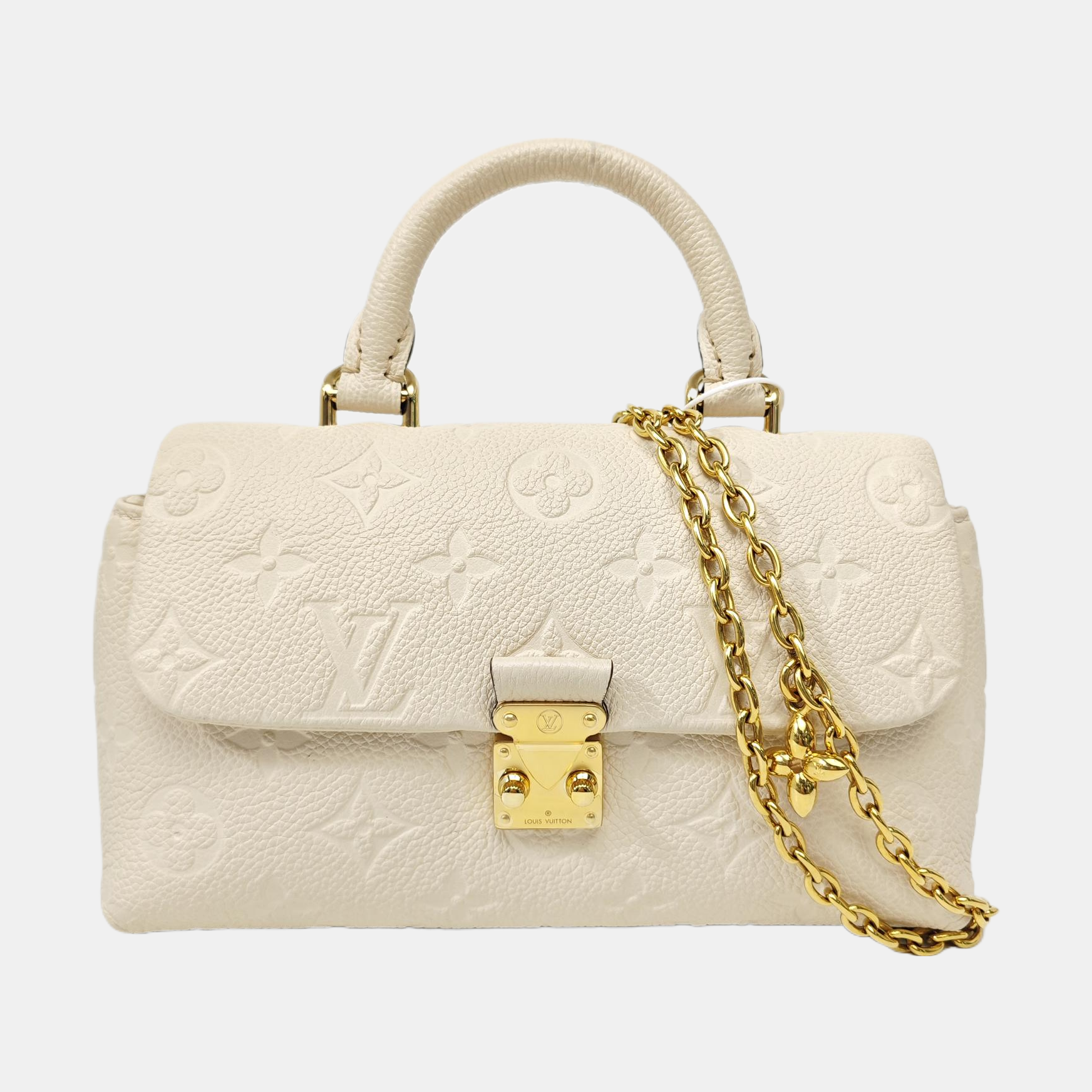 MADELEINE Nano Monogram Calfskin Beige