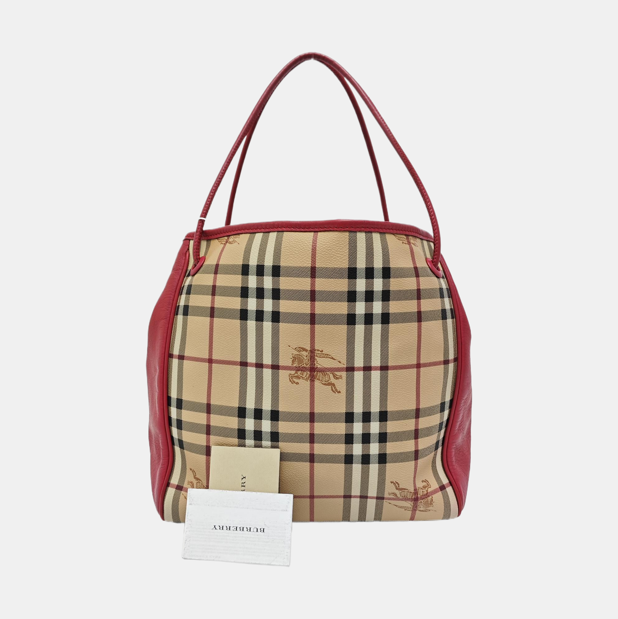 Coated Canvas Tote Bag Beige
