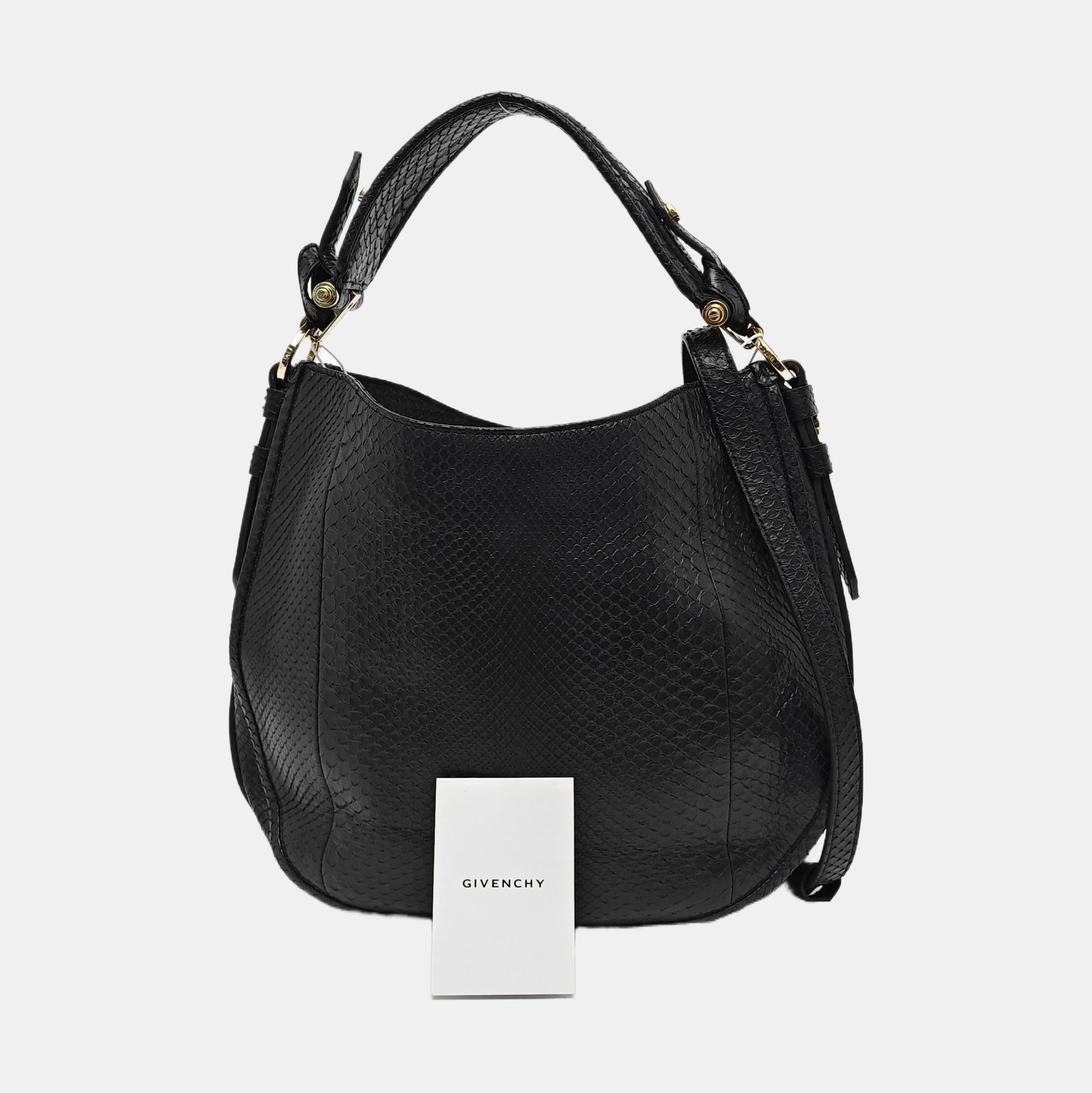 Python Shoulder Bag Black