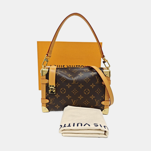 SIDE TRUNK MM Monogram Coated Canvas Brown