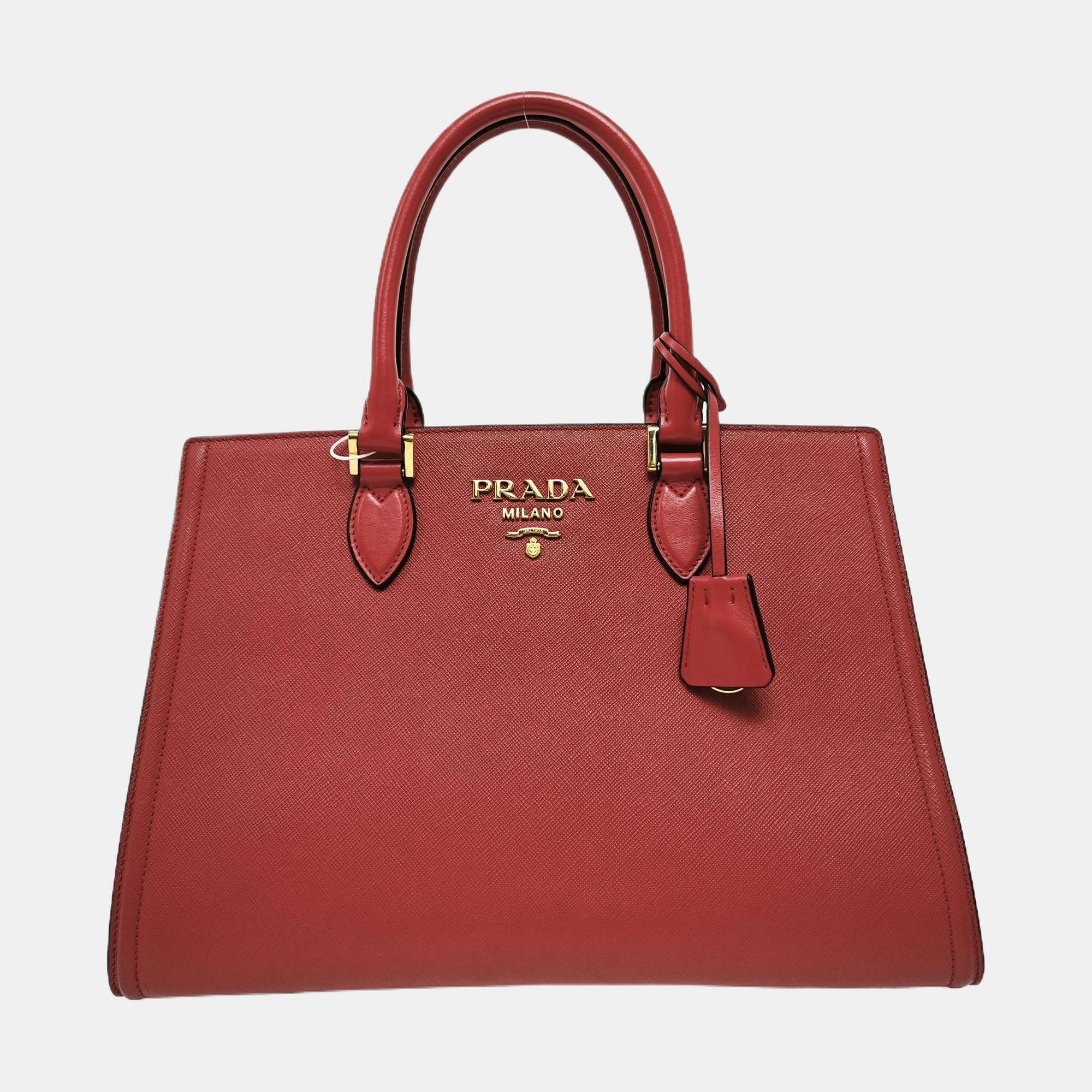 Saffiano Calfskin Tote Bag Red