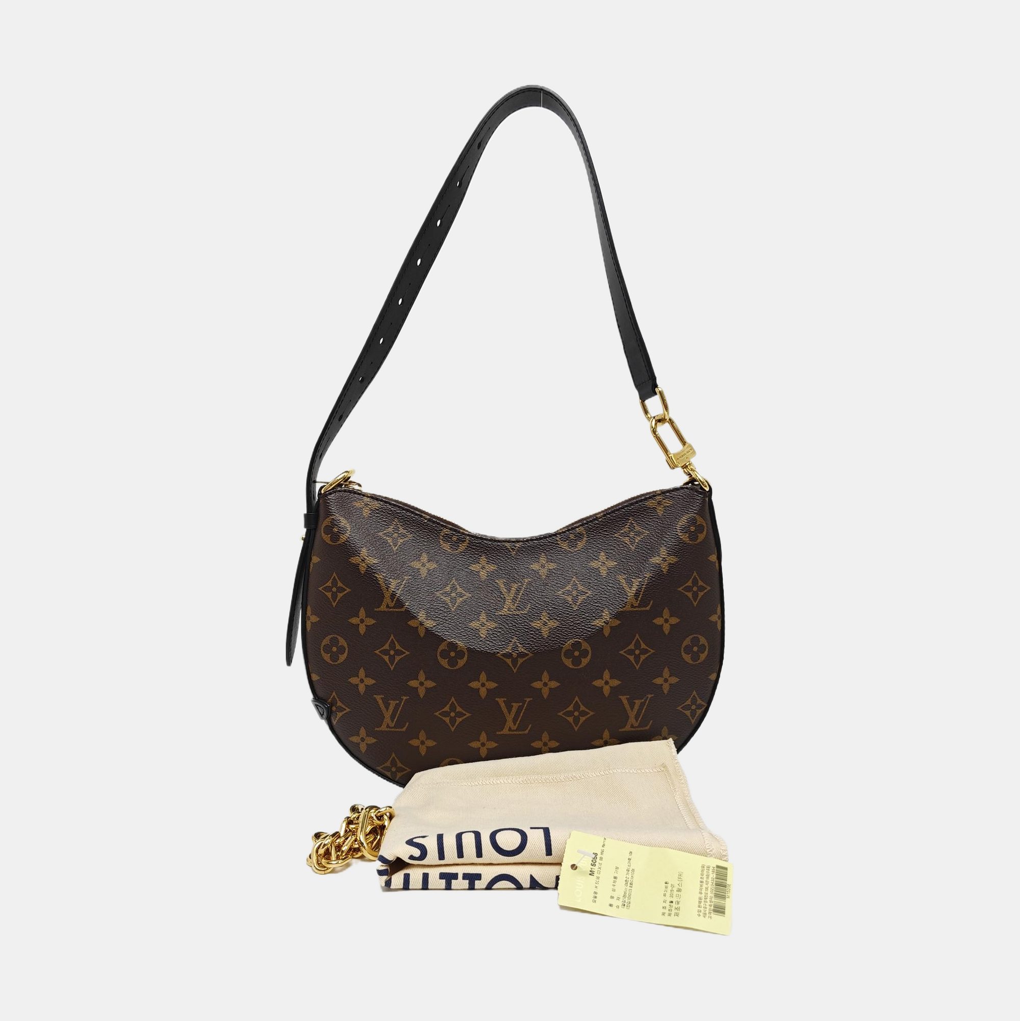 COOKIE BB Monogram Coated Canvas Brown