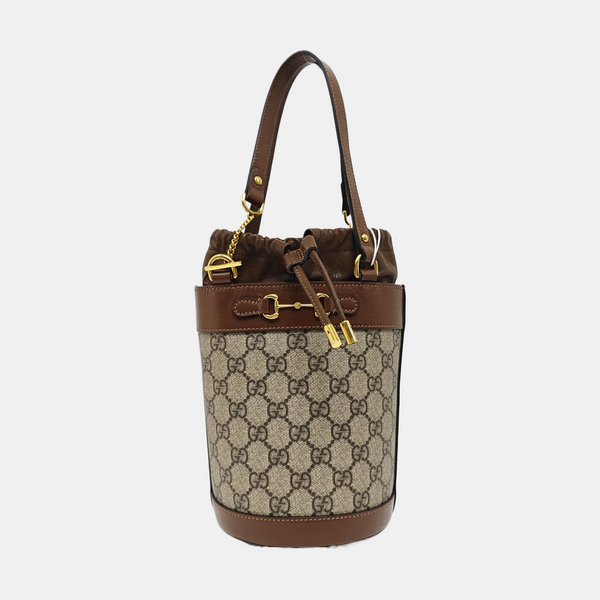 Horsebit 1955 Small Coated Canvas Beige