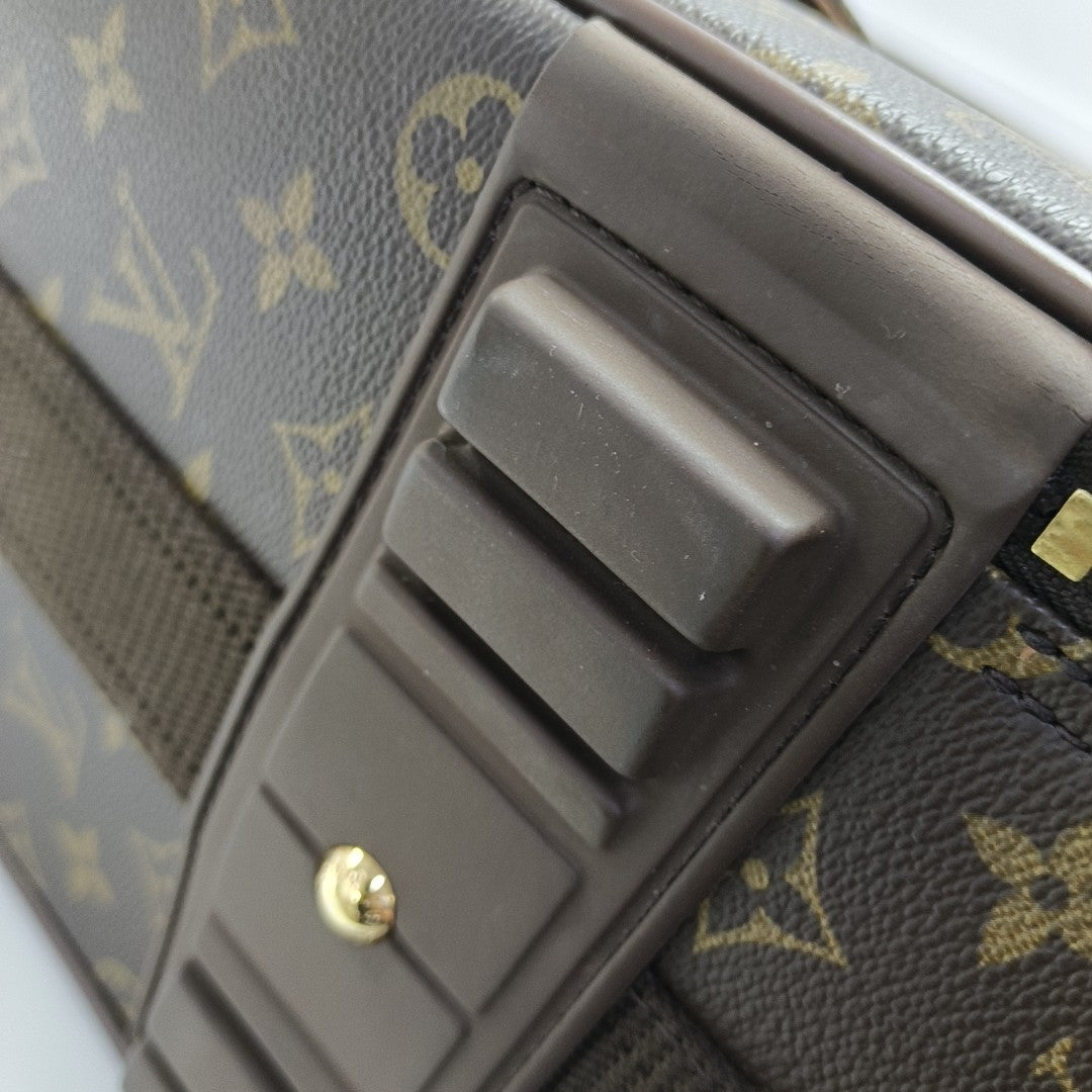PEGASE Monogram Coated Canvas Brown