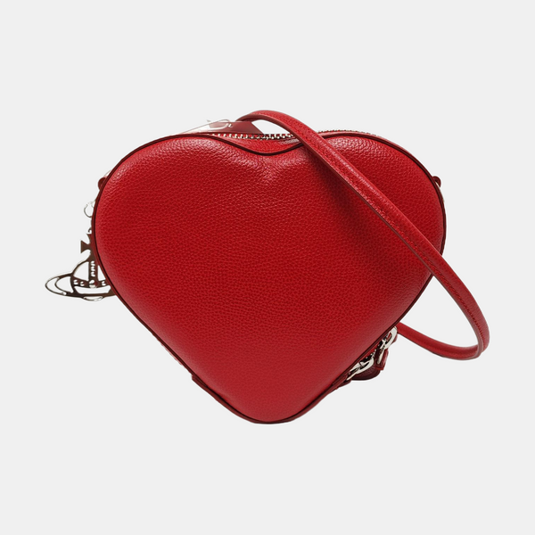 Leather Shoulder Bag Red
