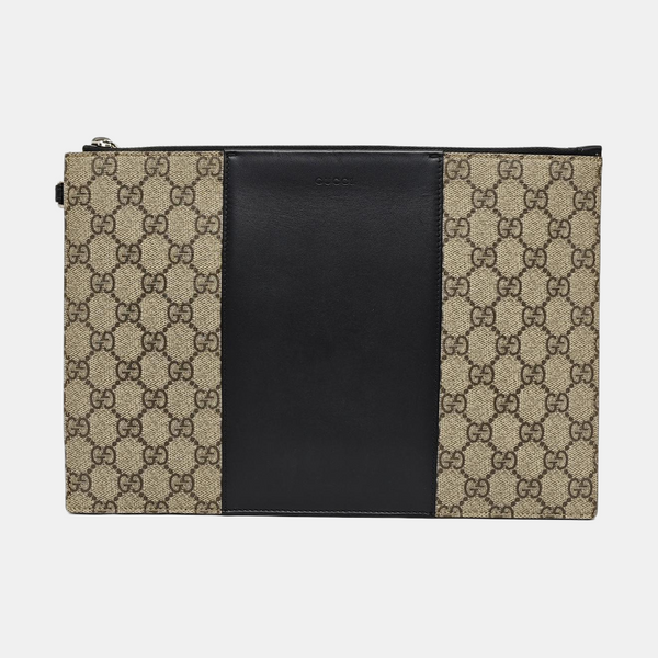 GG Supreme Monogram Coated Canvas Brown