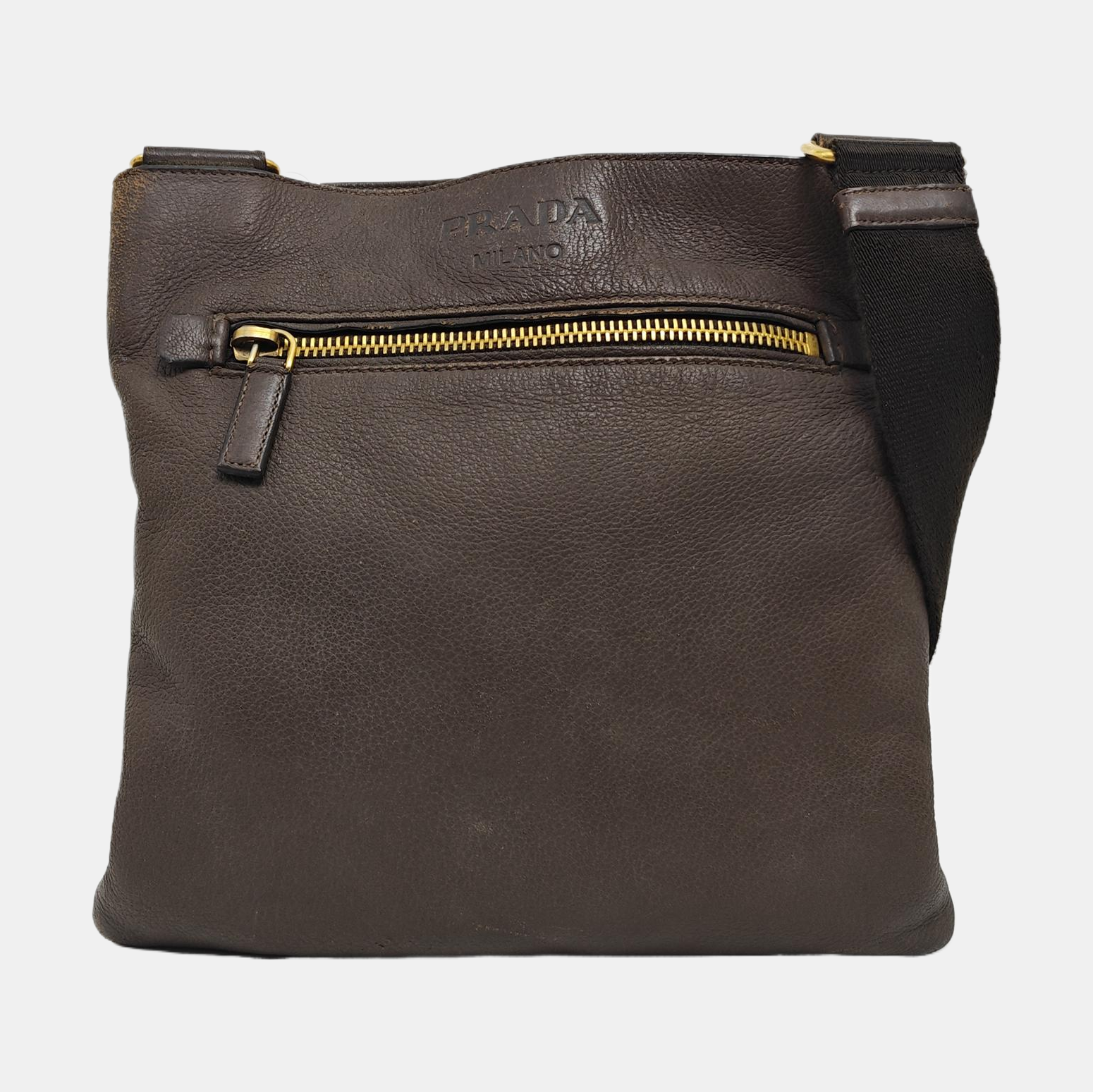Calfskin Crossbody Bag Brown