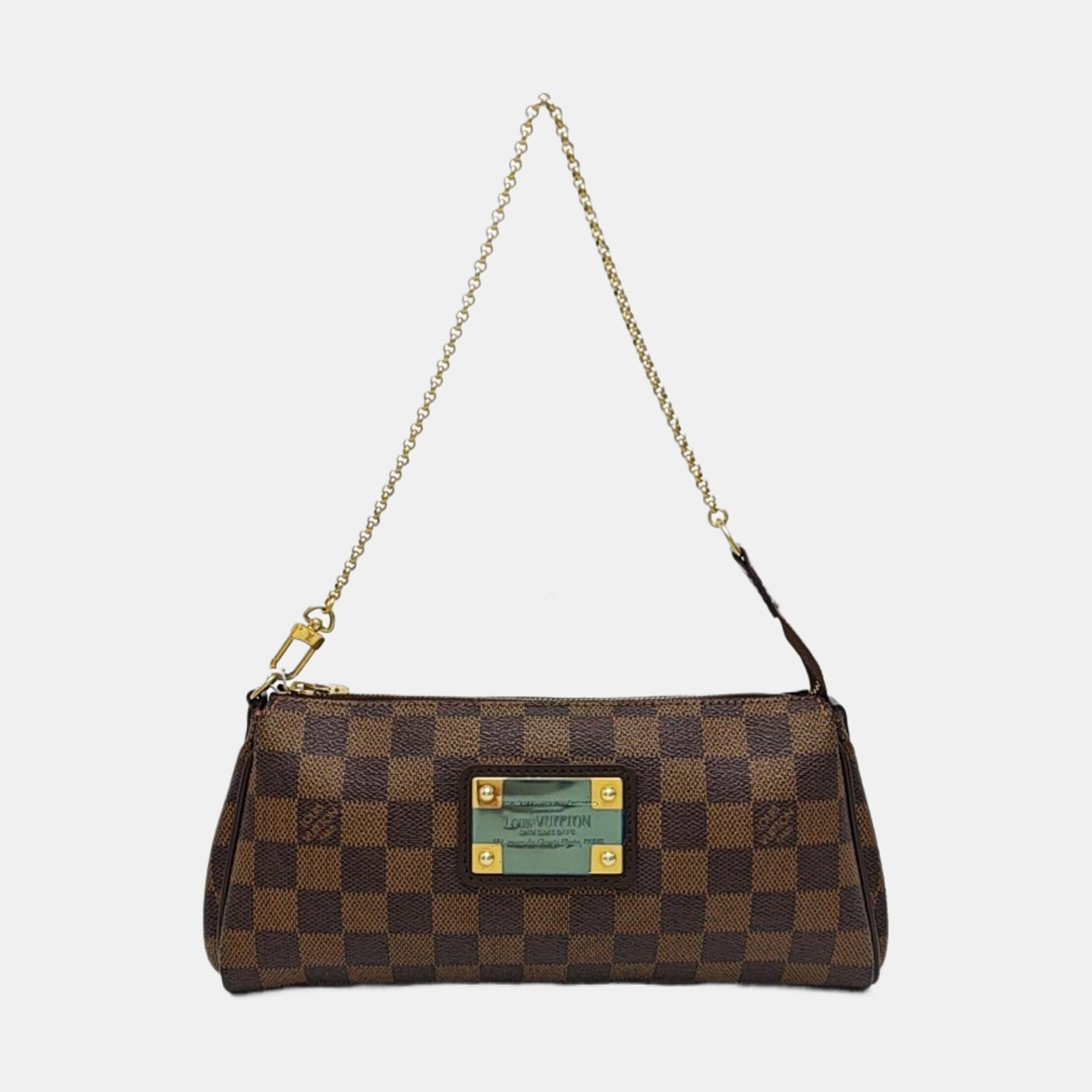 EVA Damier Ebene Coated Canvas Brown