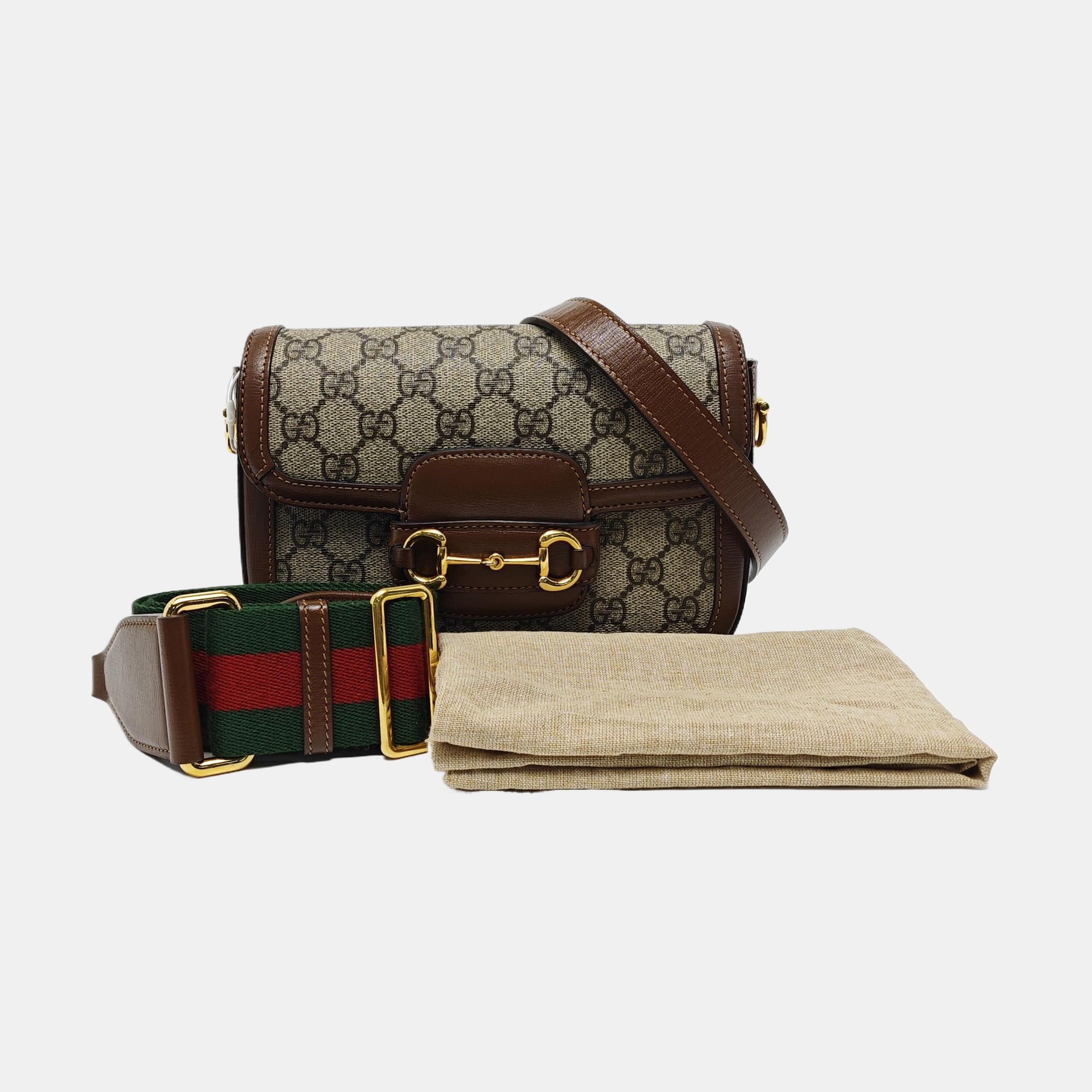 Horsebit 1955 Mini Coated Canvas Beige
