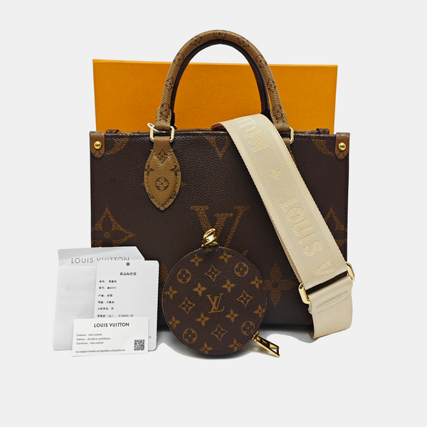 ONTHEGO PM Monogram Coated Canvas Brown