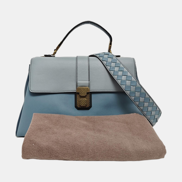 Piazza Calfskin Blue