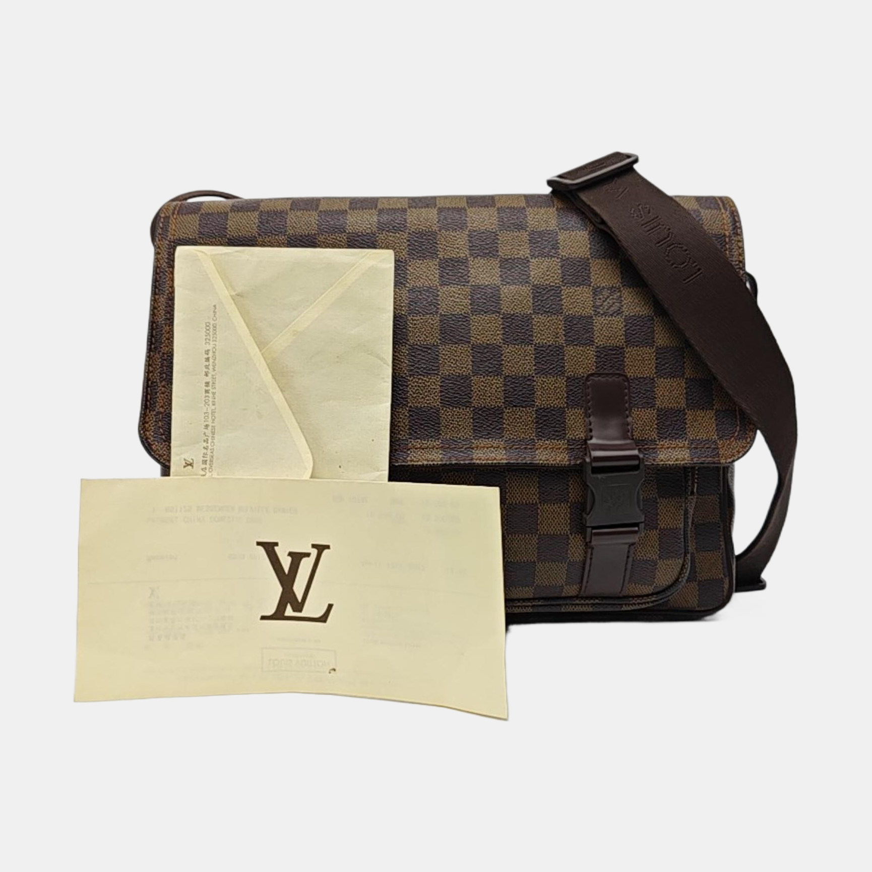 MELVILLE Damier Ebene Coated Canvas Brown