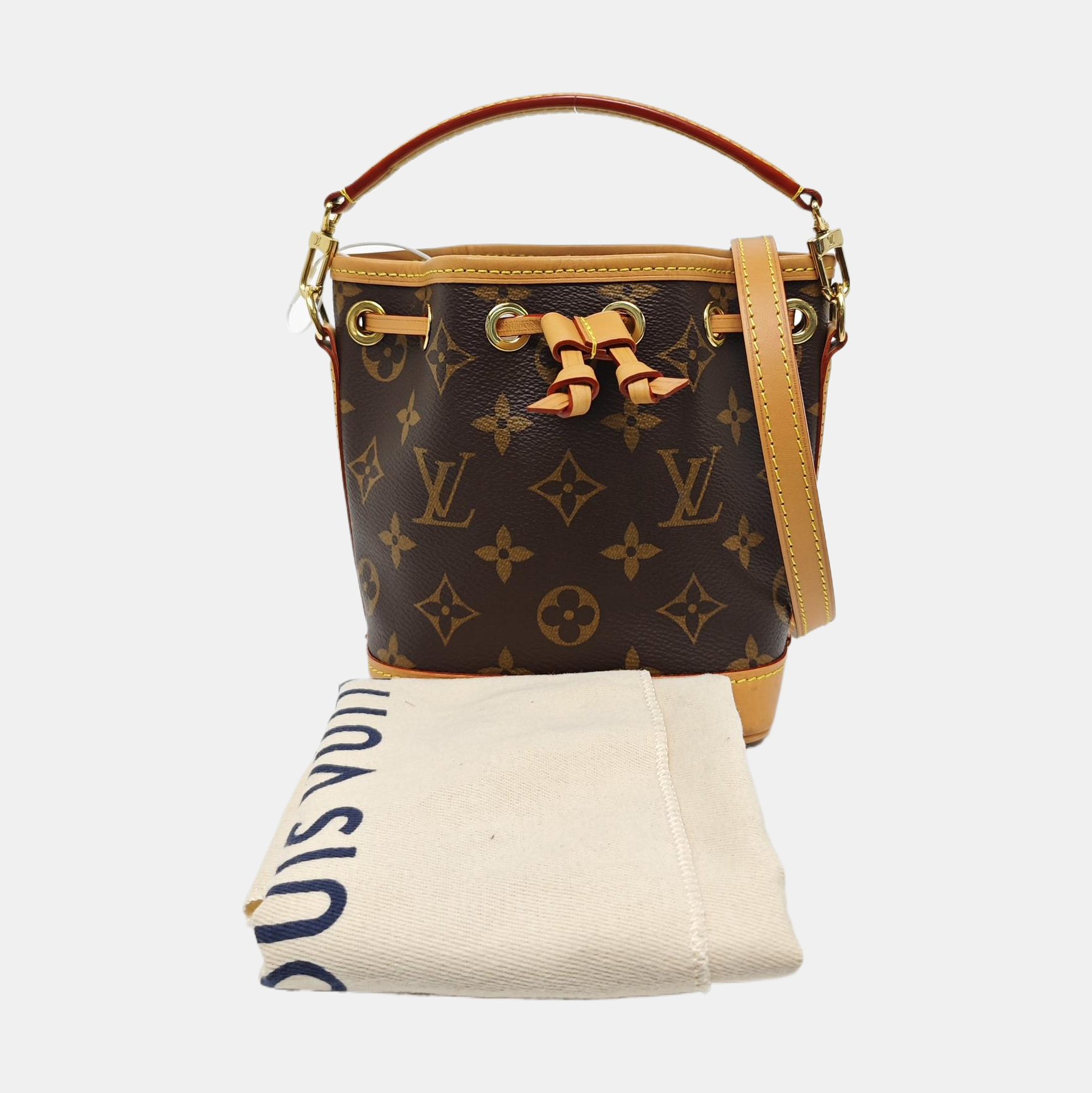 NOÉ Nano Monogram Coated Canvas Brown