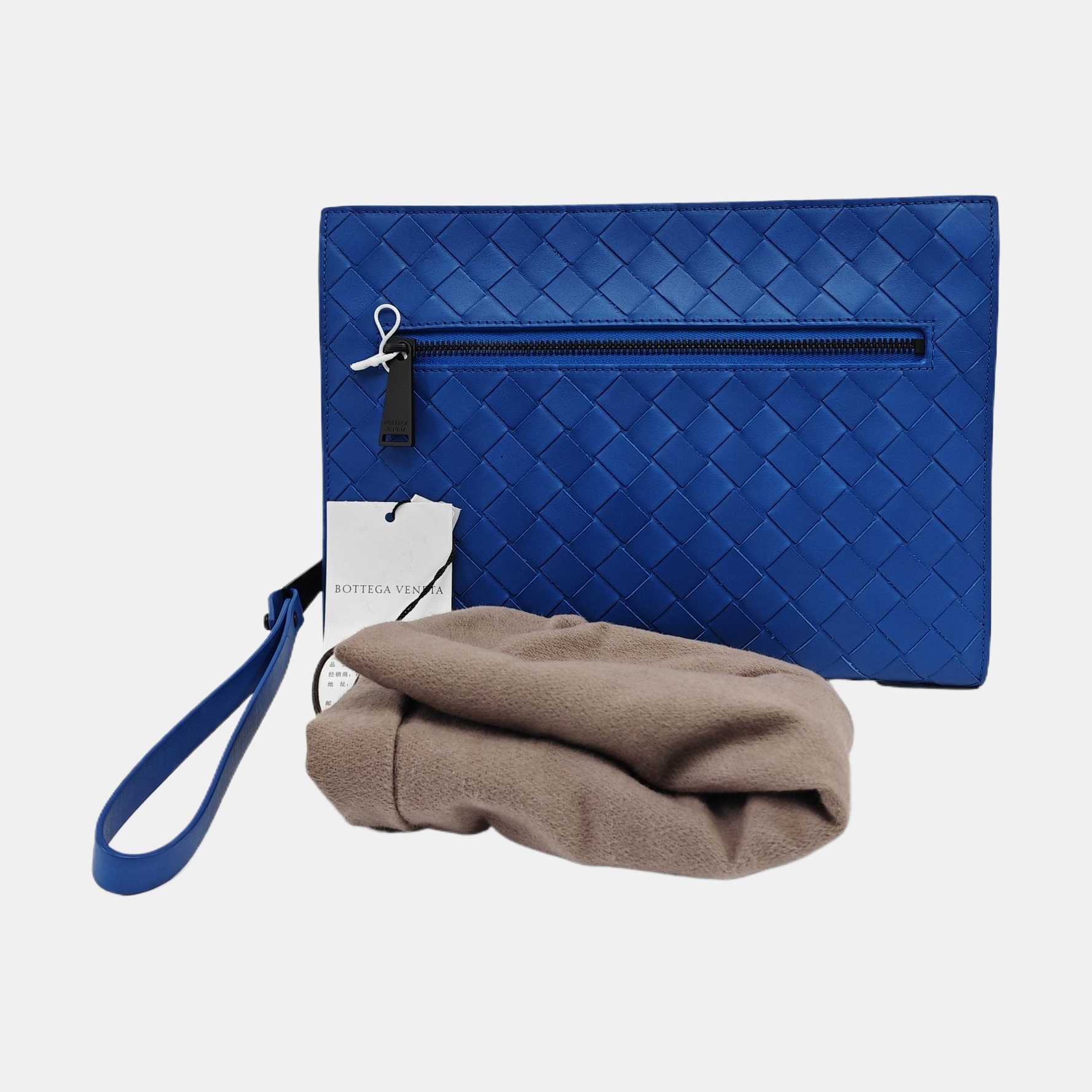Calfskin Clutch Small Blue