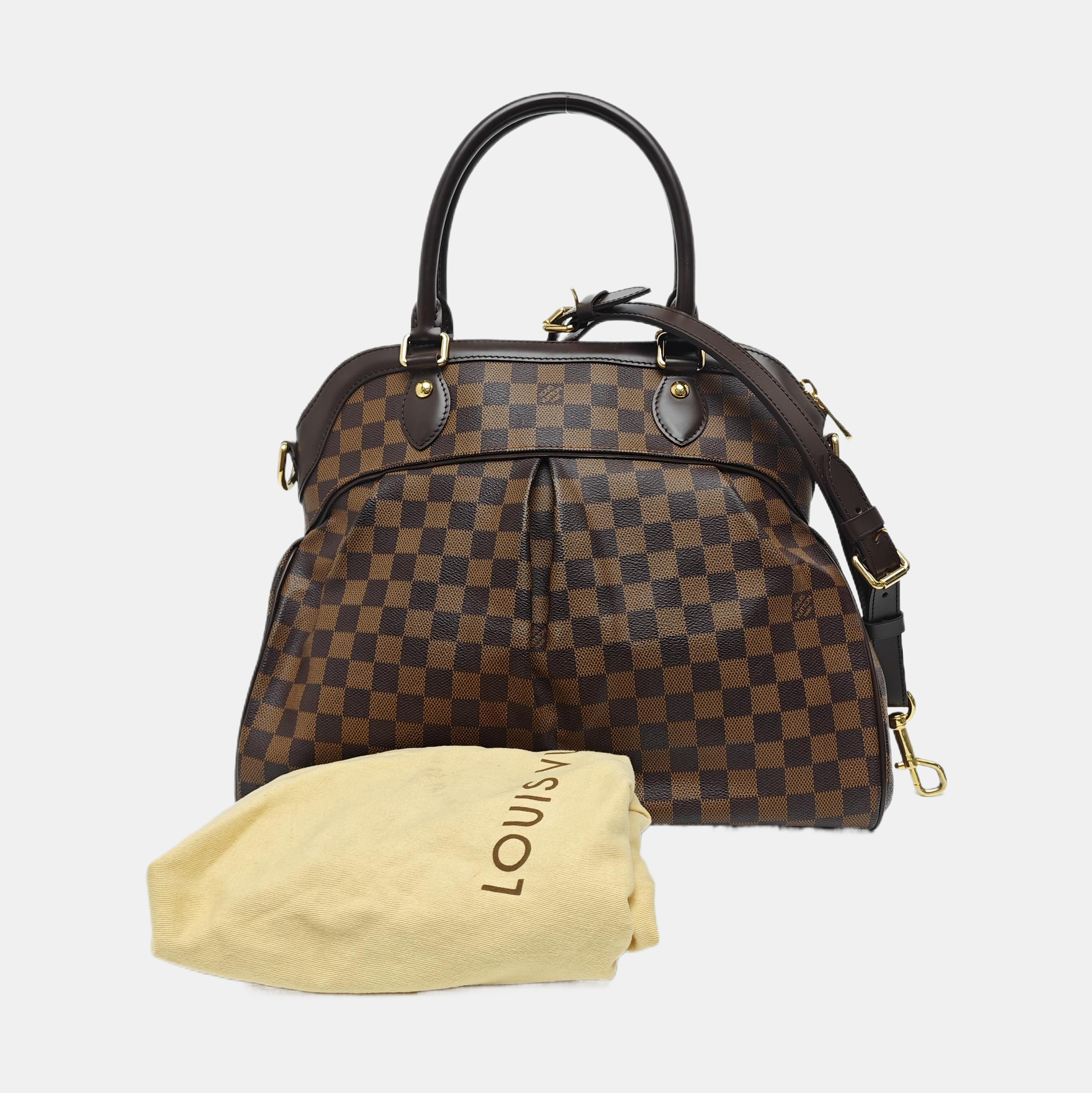 TREVI GM Damier Ebene Coated Canvas Brown
