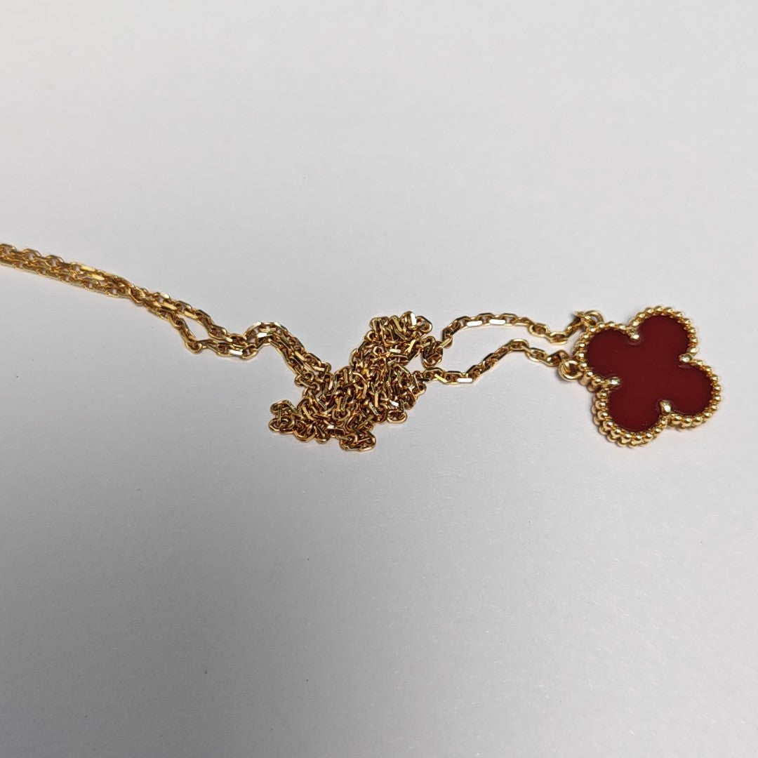 Vintage Alhambra 18k Gold Necklace