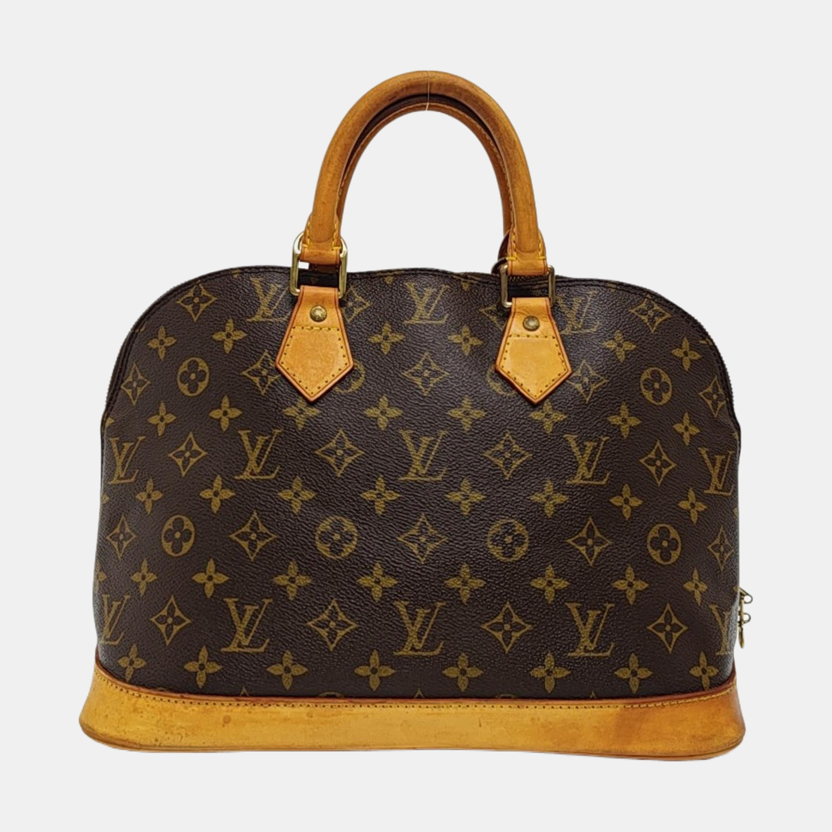 ALMA PM Monogram Coated Canvas Brown