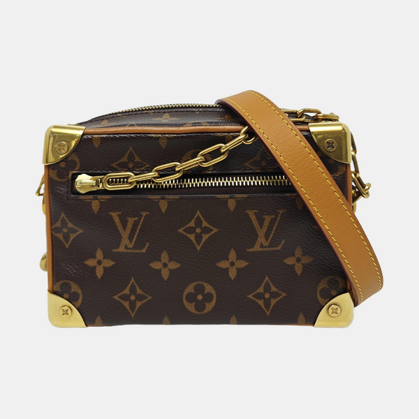 SOFT TRUNK Mini Monogram Coated Canvas Brown