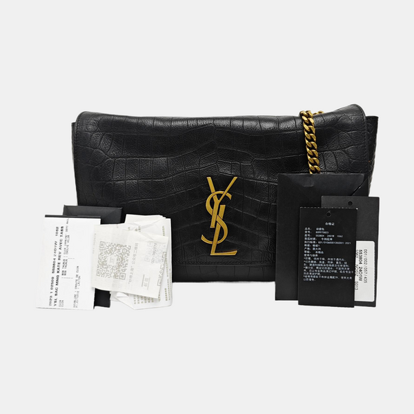 Calfskin Shoulder Bag Black