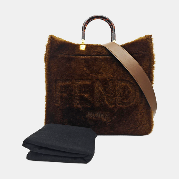 Suede Shoulder Bag Brown