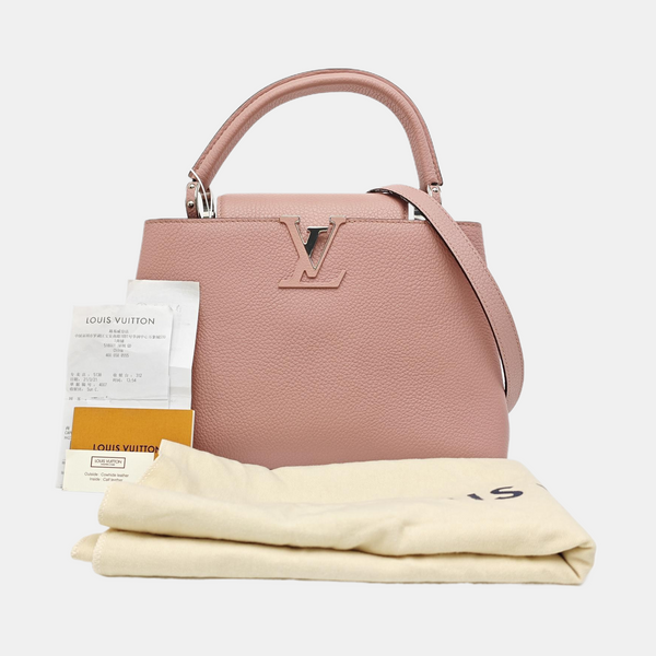 CAPUCINES MM Calfskin Pink