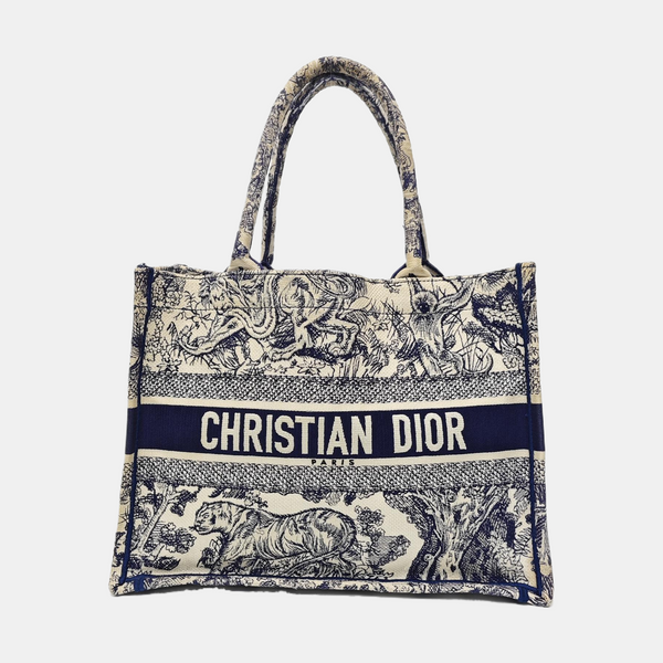 Book Tote Medium Canvas Blue