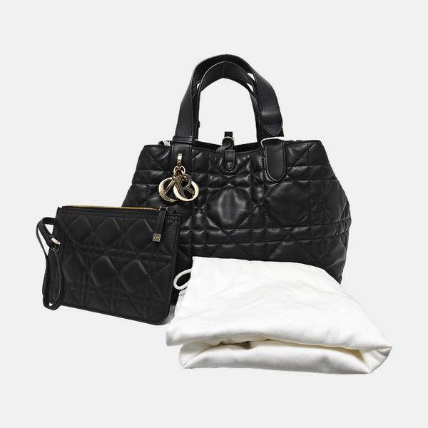 Toujours Medium Cannage Calfskin Black