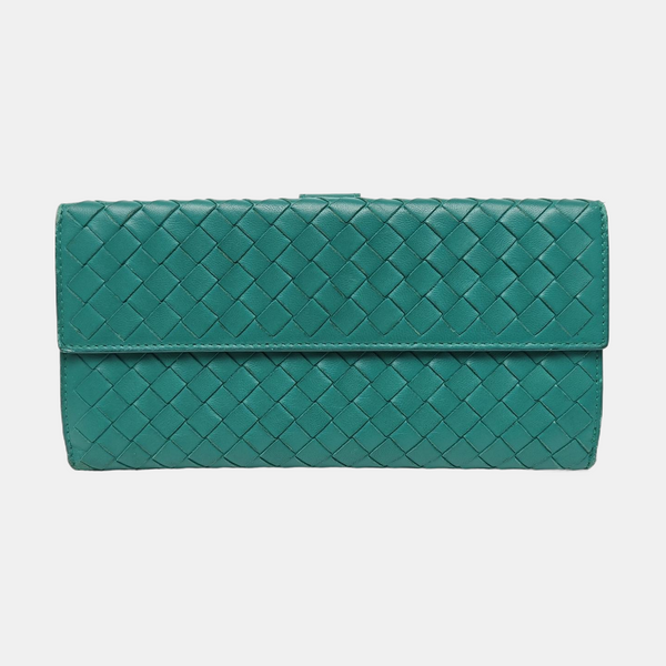 Lambskin Wallet Green