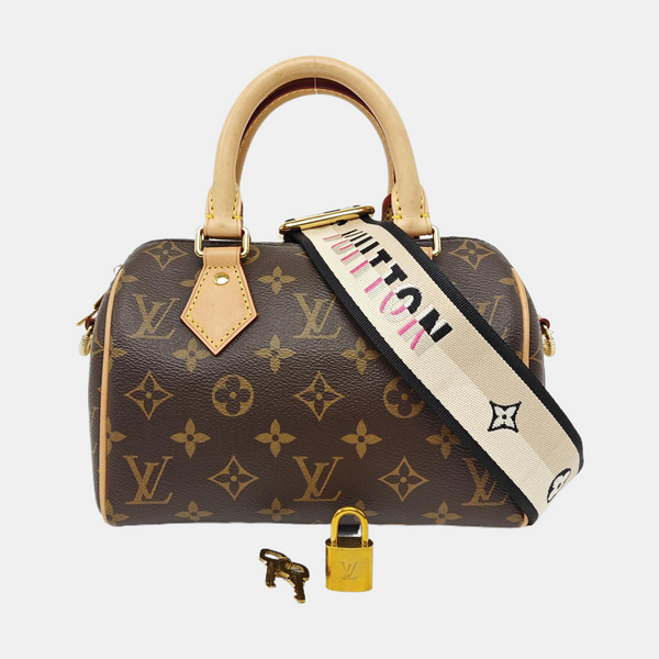 SPEEDY 20 Monogram Coated Canvas Brown
