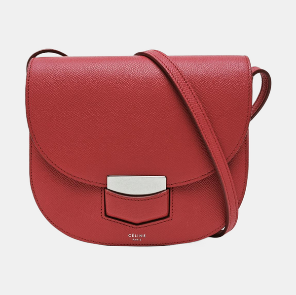 TROTTEUR Small Calfskin Red