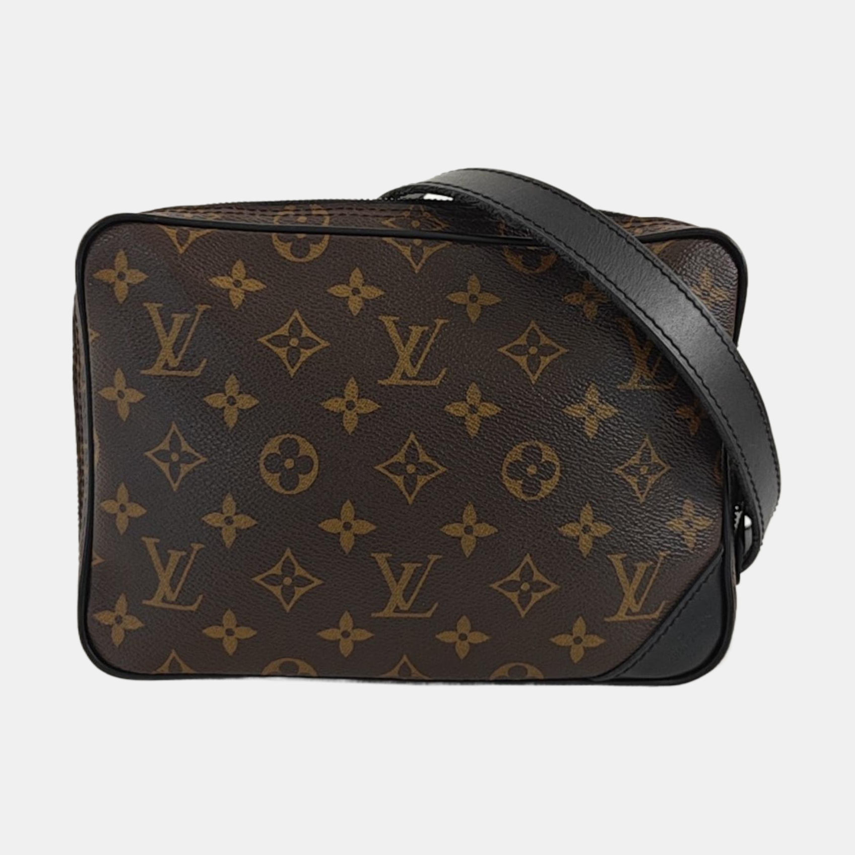 TROUSSE TOILETTE Monogram Coated Canvas Brown