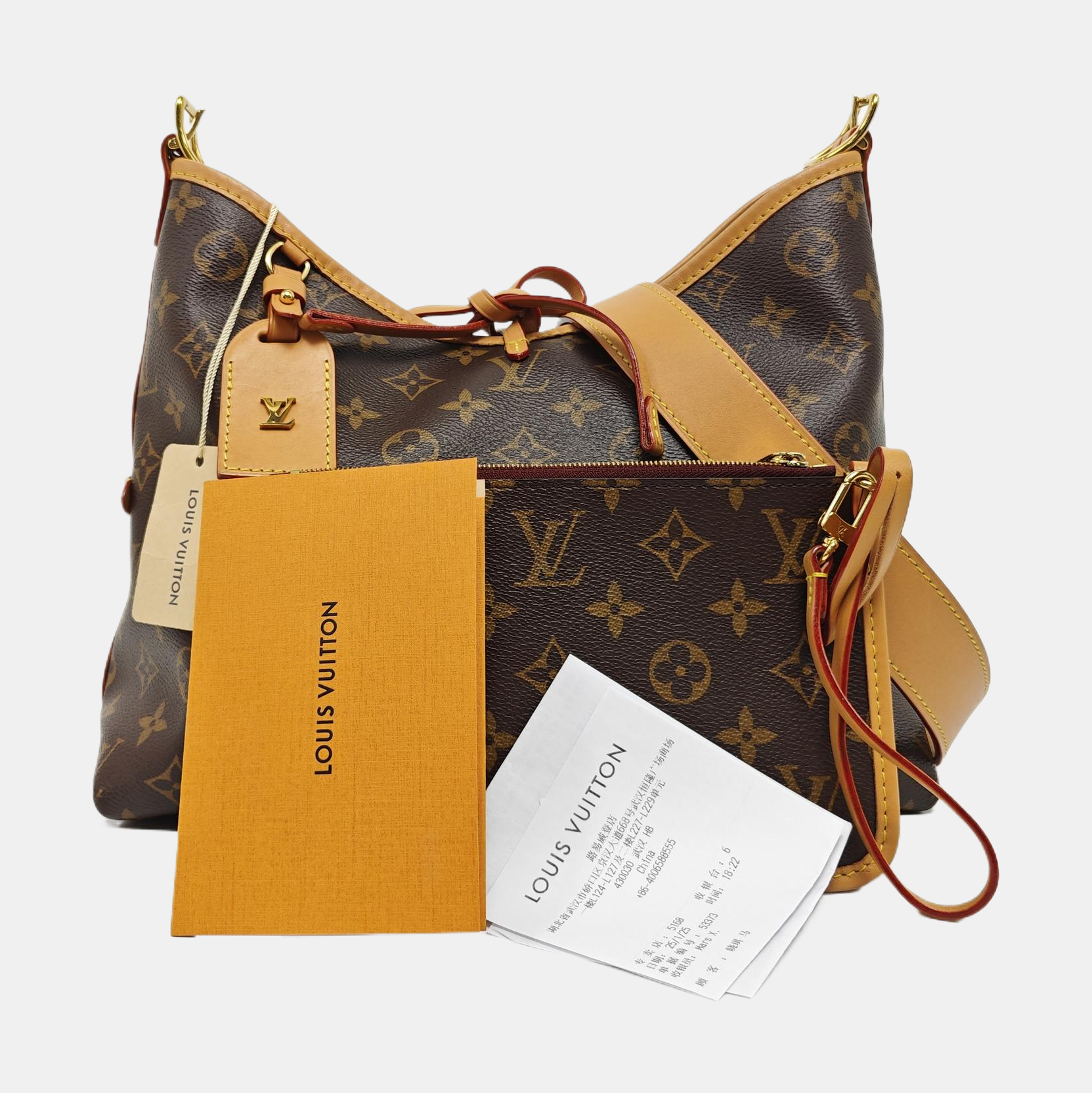 CARRYALL PM Monogram Coated Canvas Brown