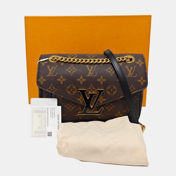 PASSY Monogram Coated Canvas Brown
