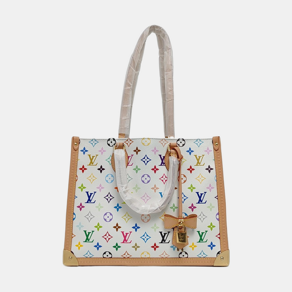 ONTHEGO MM Monogram Coated Canvas White