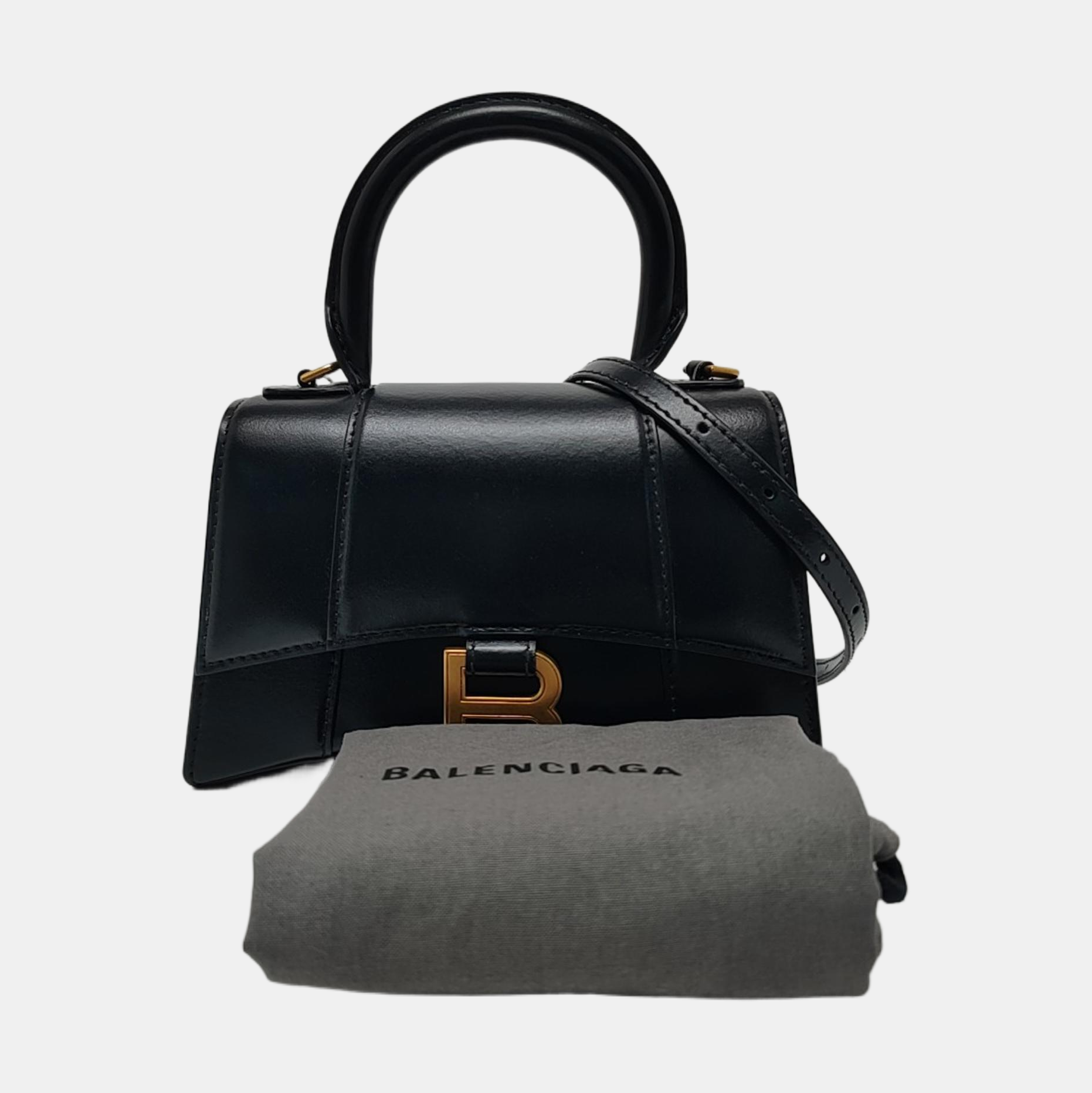 Hourglass XS Calfskin Black