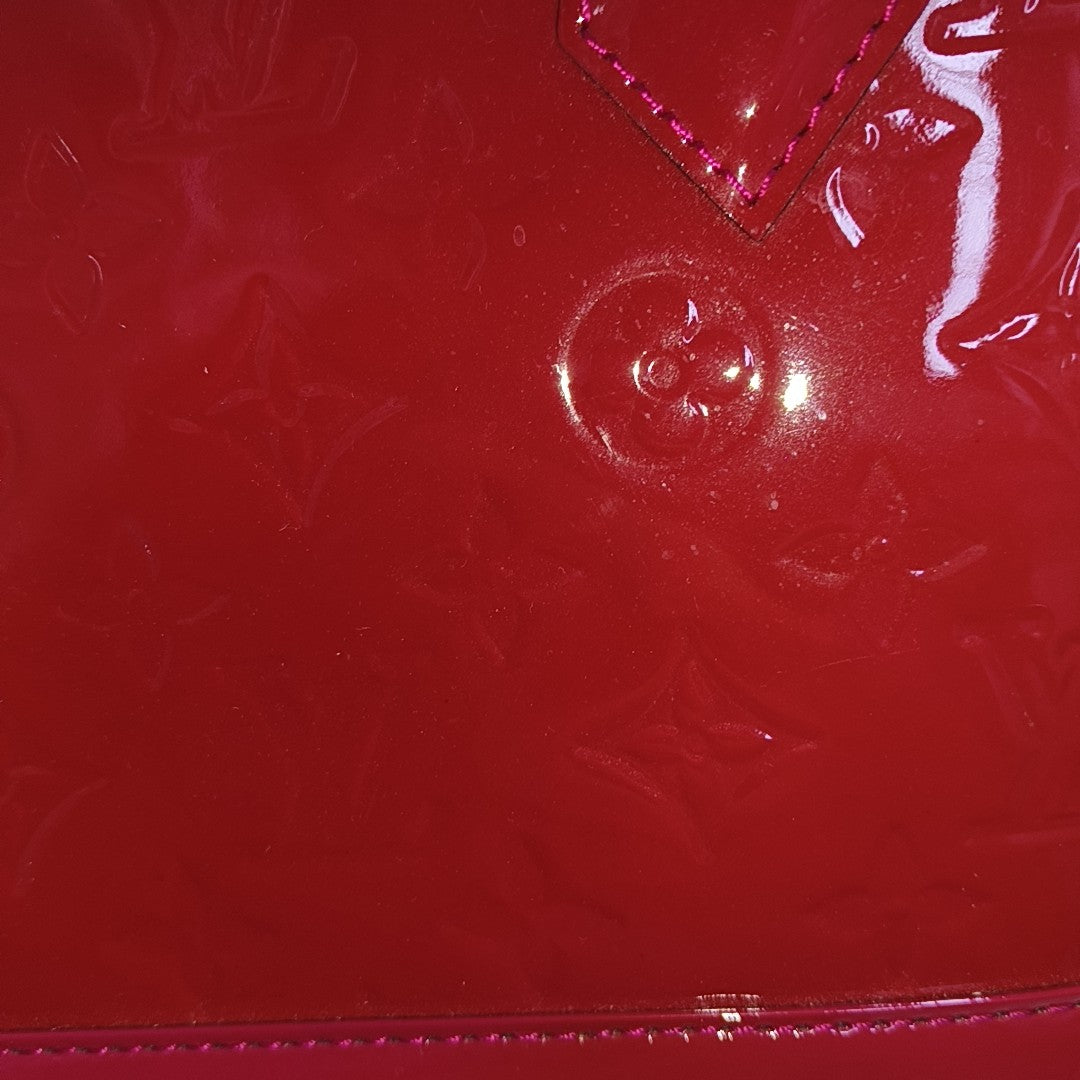 Authenticated pre-owned  ALMA BB Monogram Patent Leather Red - Shoulder Bag at Looply