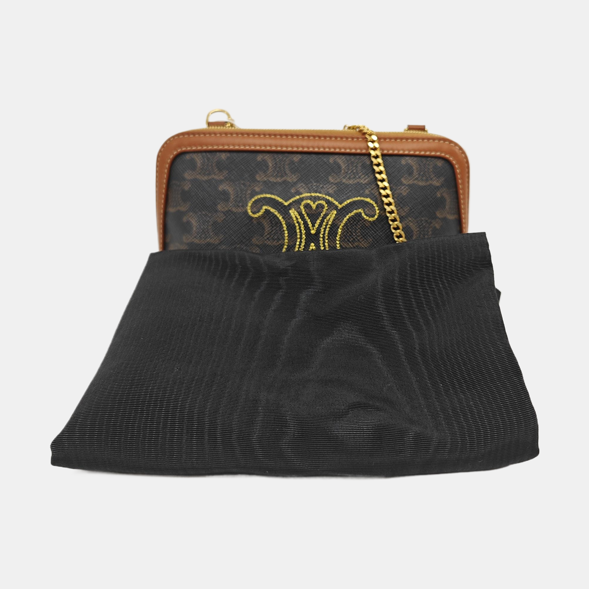 TRIOMPHE Mini Coated Canvas Brown