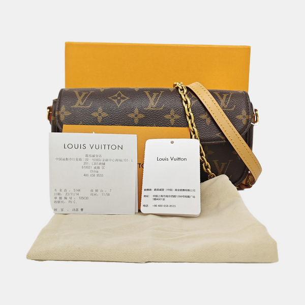 IVY Monogram Coated Canvas Brown