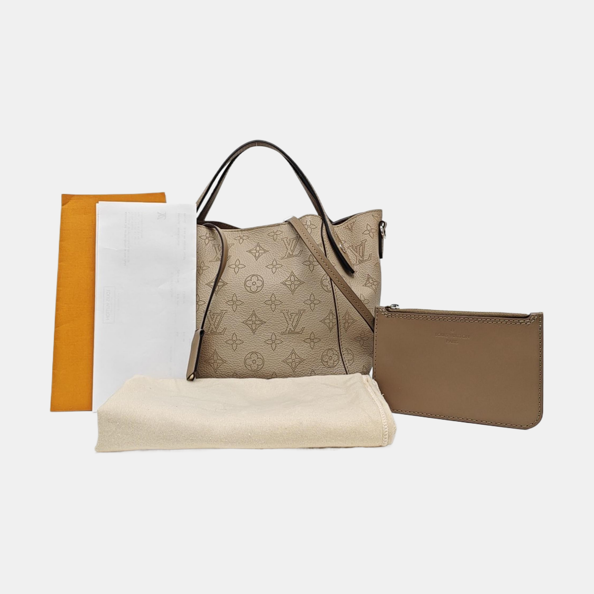 HINA PM Monogram Calfskin Gray
