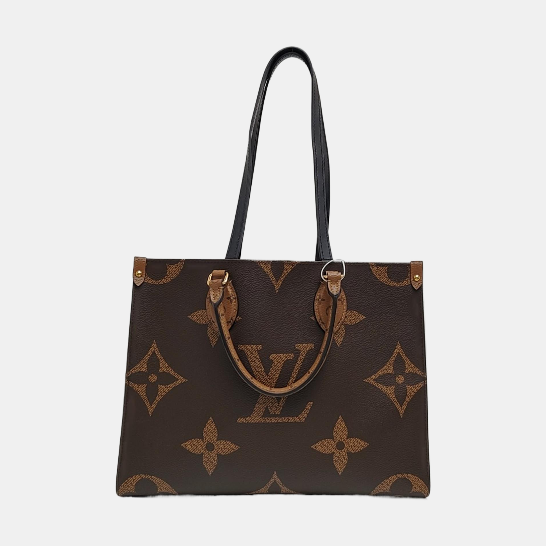 ONTHEGO MM Monogram Coated Canvas Brown