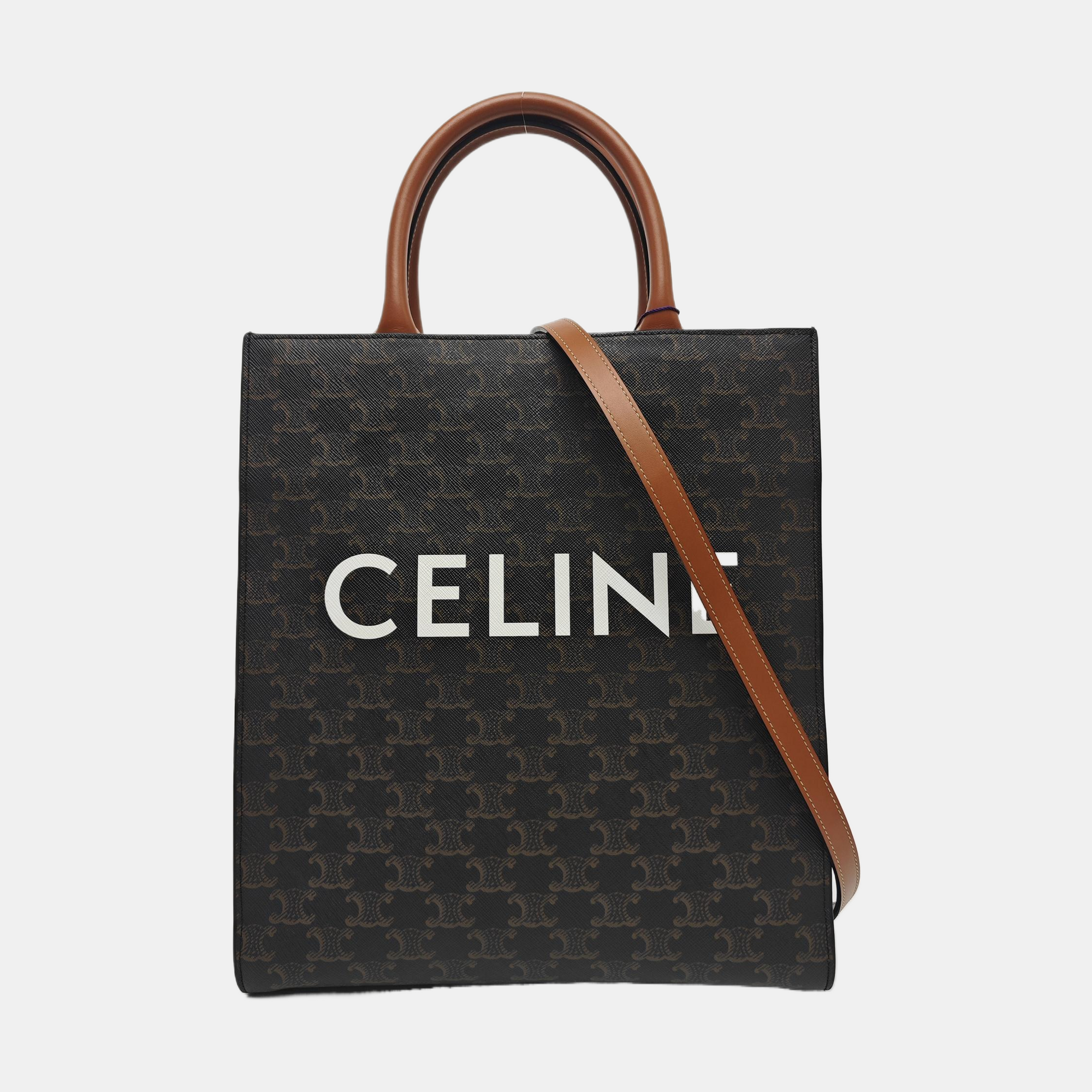 CABAS CELINE Small Coated Canvas Black