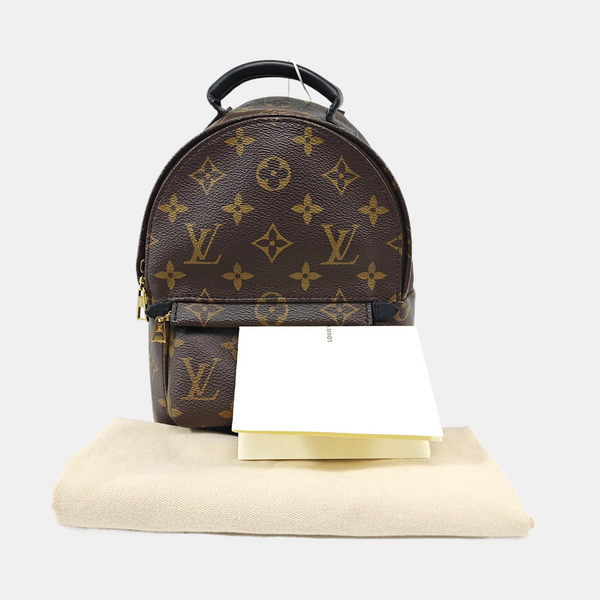 PALM SPRINGS Mini Monogram Coated Canvas Brown