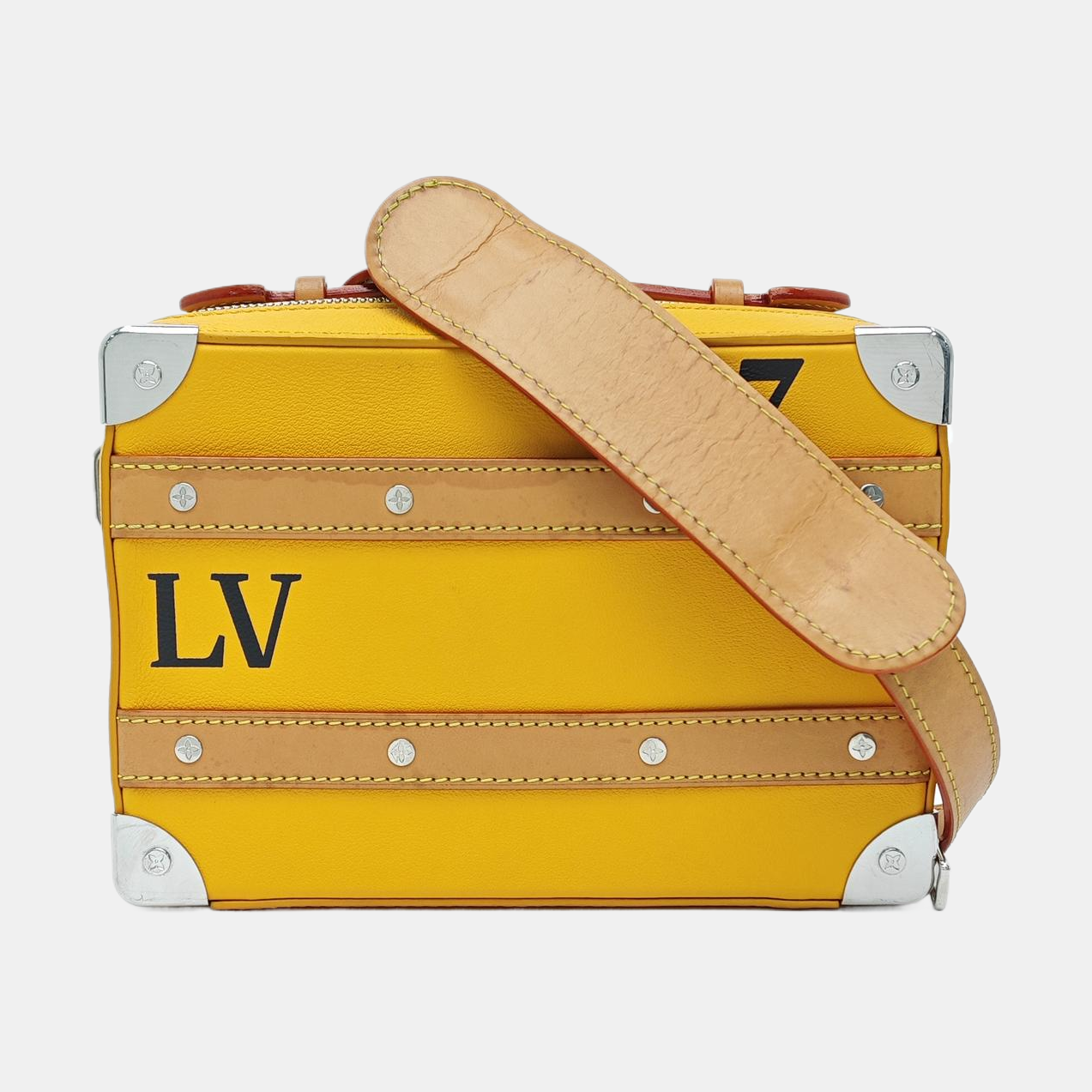 SOFT TRUNK Calfskin Yellow