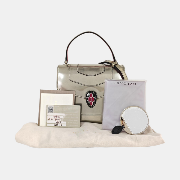 SERPENTI FOREVER Calfskin Silver